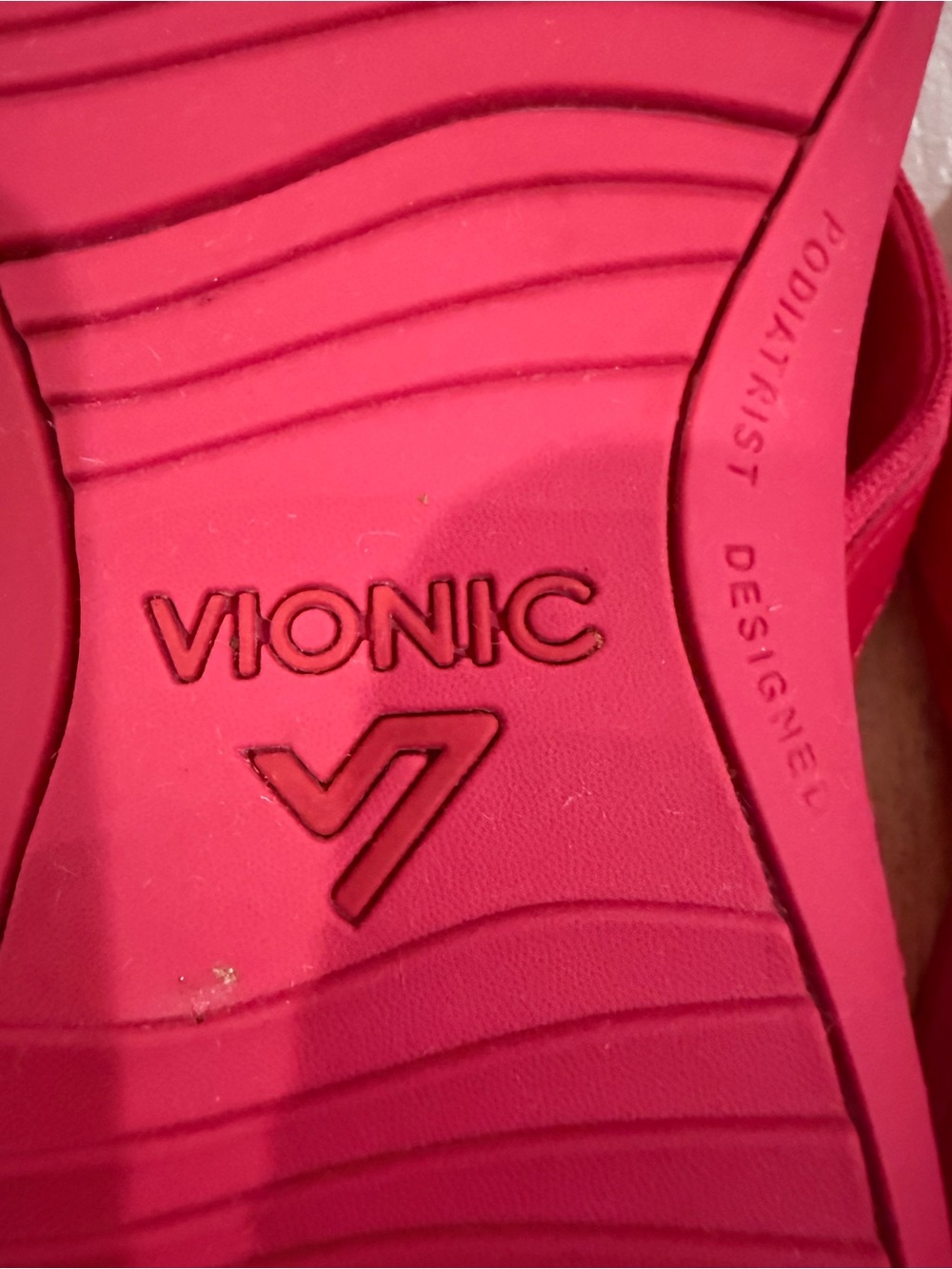 Vionic High Point Pink Women’s Size 7  Flip Flop Sandals - Picture 6 of 7